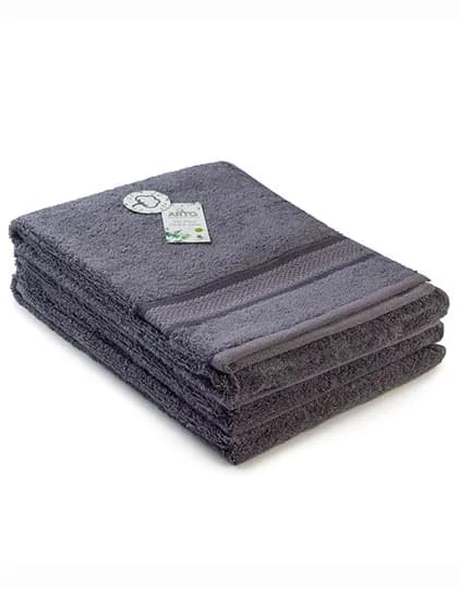 Natural Bamboo Hand Towel - Dark Grey