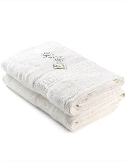 Natural Bamboo Bath Towel - White