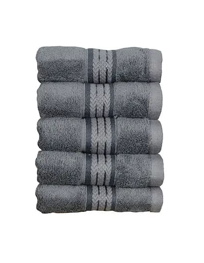 Natural Bamboo Guest Towel - Dark Grey