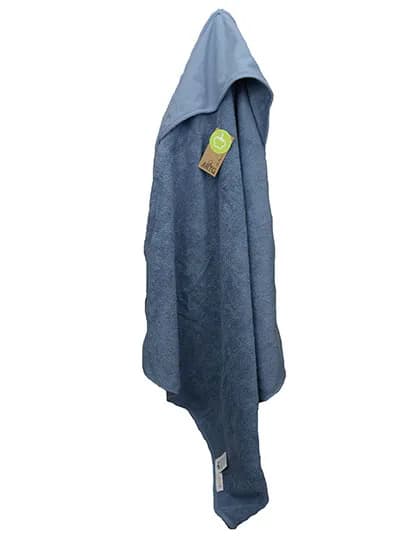 PRINT-Me® Baby Hooded Towel - Jeans Blue/Jeans Blue/Jeans Blue