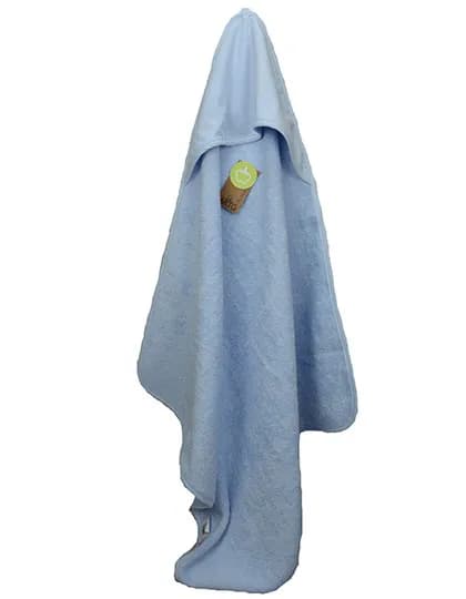 PRINT-Me® Baby Hooded Towel - Light Blue/Light Blue/Light Blue