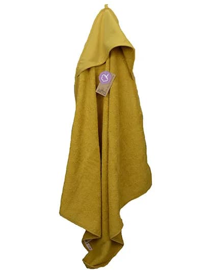 PRINT-Me® Baby Hooded Towel - Mustard/Mustard/Mustard