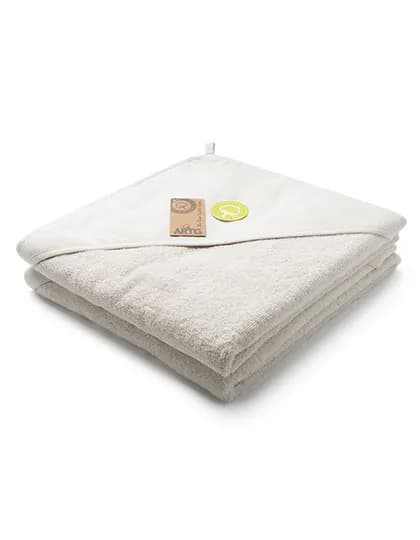 PRINT-Me® Baby Hooded Towel - Cream