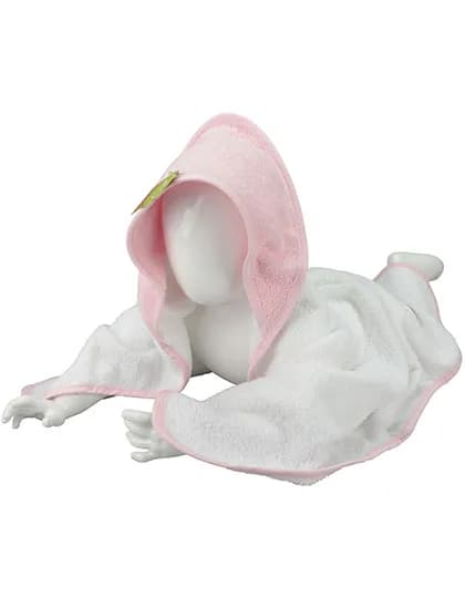 Babiezz® Hooded Towel - White/Light Pink/Light Pink