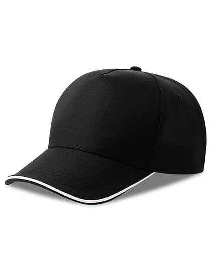 Recy Five Piping Cap - Black/White