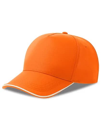 Recy Five Piping Cap - Orange/White