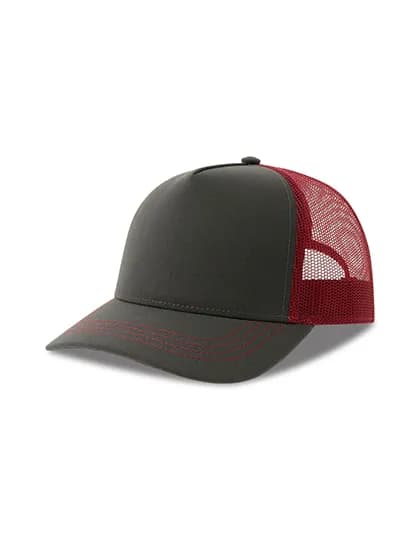 Rapper Canvas Cap Recycled - Dark Grey/Burgundy