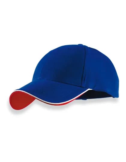 Pilot Piping Sandwich Cap - Royal/White/Red