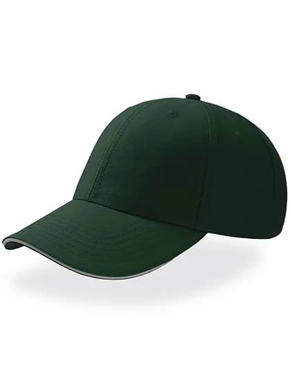 Sport Sandwich Cap - Bottle Green/White