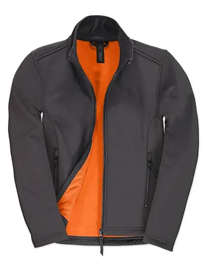 Women´s Jacket Softshell ID.701 - Dark Grey (Solid)/Neon Orange