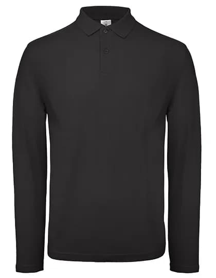 Men´s Long Sleeve Polo ID.001 - Black