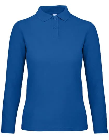 Women´s Long Sleeve Polo ID.001 - Royal Blue