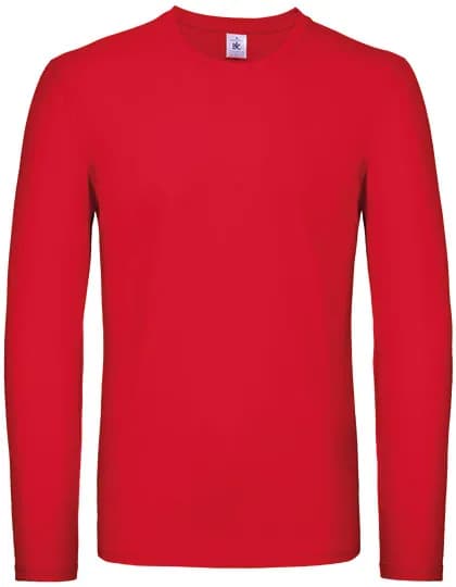 Men´s T-Shirt #E150 Long Sleeve - Red