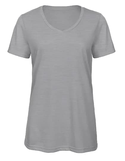 Women´s V-Neck Triblend T-Shirt - Heather Light Grey