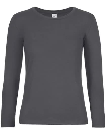 Women´s T-Shirt #E190 Long Sleeve - Dark Grey (Solid)