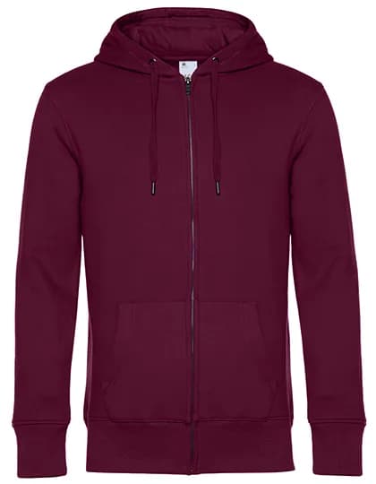 KING Zipped Hood Jacket_° - Dark Cherry