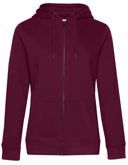 QUEEN Zipped Hood Jacket_° - Dark Cherry