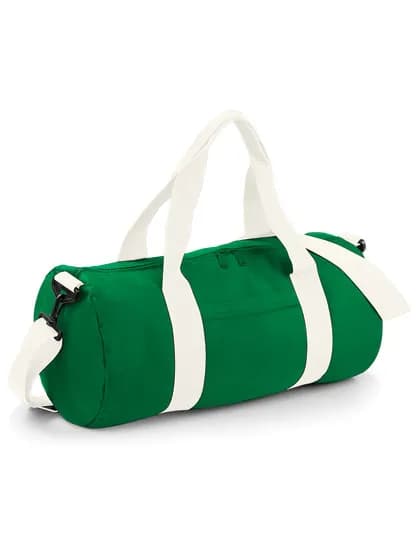 Original Barrel Bag - Kelly Green/Off White