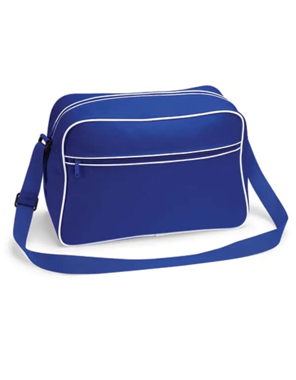 Retro Shoulder Bag - Bright Royal/White