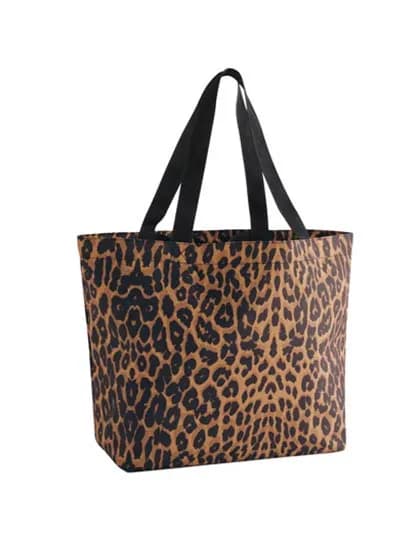 Leopard Print Carryall Bag - Leopard Print