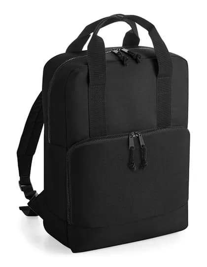 Recycled Twin Handle Cooler Backpack - Black