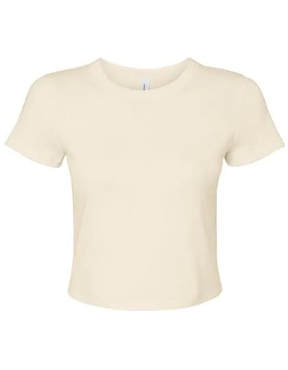 Women´s Micro Rib Baby Tee - Solid Natural Blend