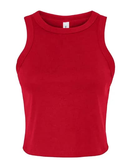 Women´s Micro Rib Racer Tank - Solid Red Blend