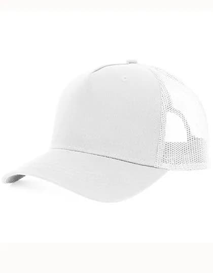 5-Panel Trucker Cap Recycled - White/White