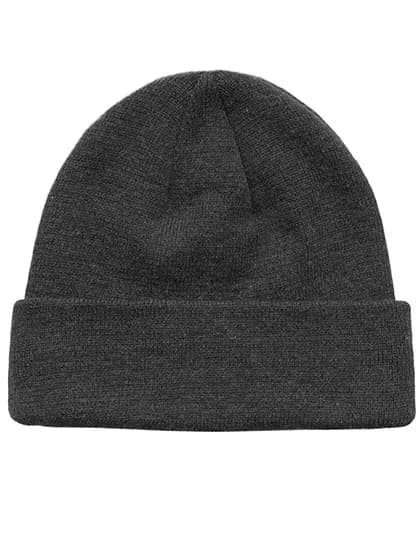 POLYLANA® Cuff Beanie - Dark Grey Melange