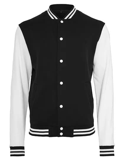 Sweat College Jacket - Black/White