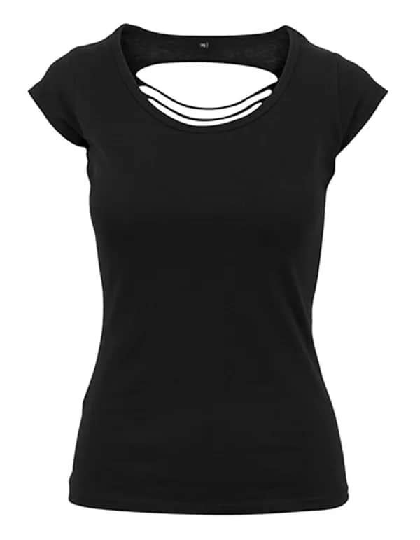 Ladies´ Back Cut Tee - Black