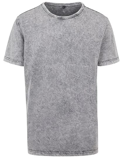 Acid Washed Tee - Grey Black