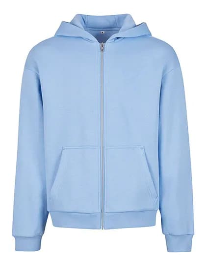 Fluffy Zip Hoody - Powder Blue