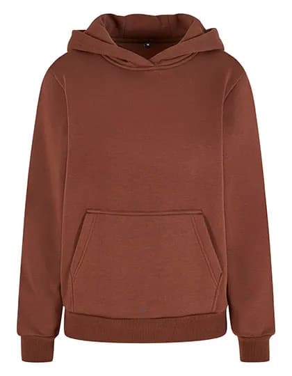 Ladies Fluffy Hoody - Chocolate Brown
