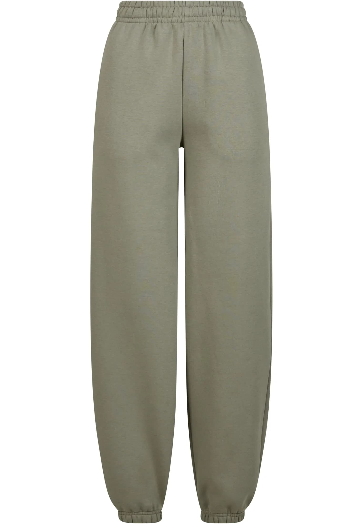 Ladies Fluffy Sweatpants - Pale Olive