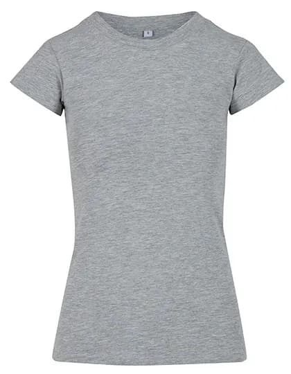 Ladies Basic Stretch Tee - Heather Grey