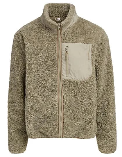 Bonded Sherpa Jacket - Pale Olive