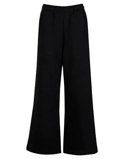 Ladies Wideleg Sweatpants - Black