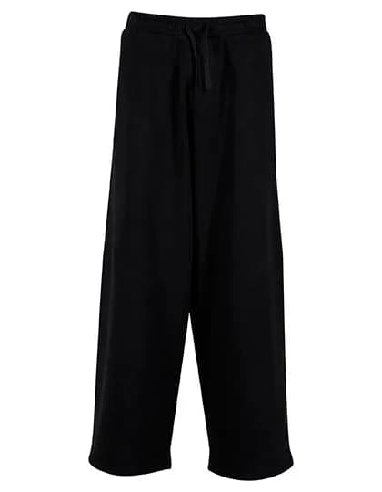 Wideleg Sweatpants - Black