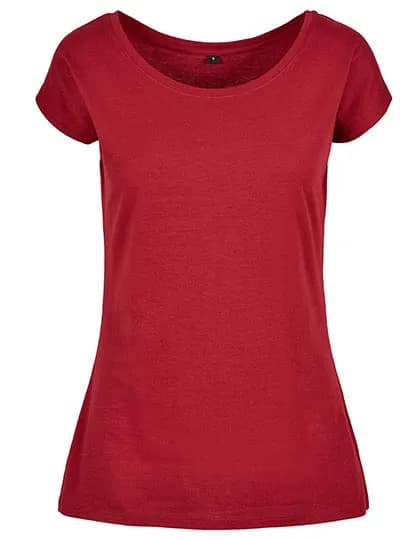 Ladies´ Wide Neck Tee - Burgundy