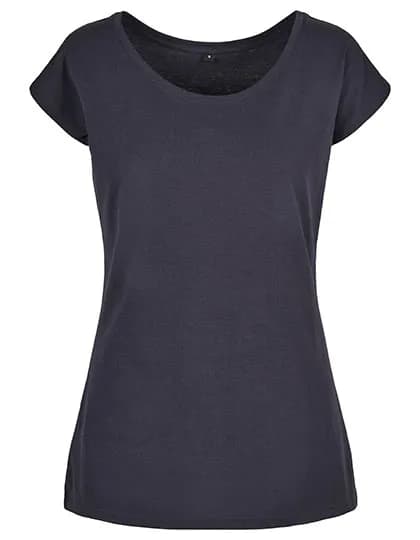 Ladies´ Wide Neck Tee - Navy