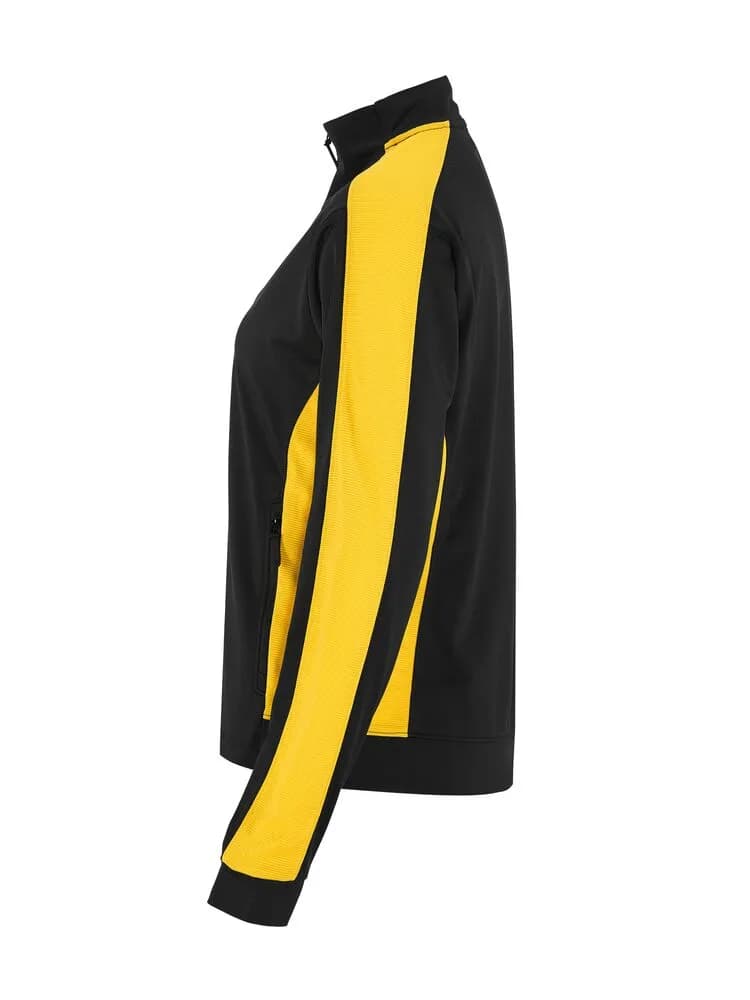 Evolve 2.0 Contrast Full Zip Jacket W - Black/Sweden Yellow