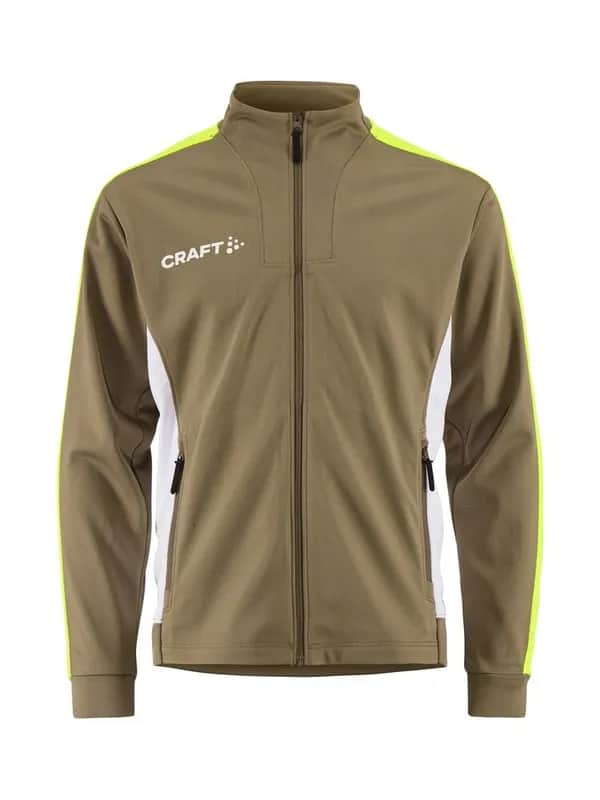 Evolve 2.0 Contrast Full Zip Jacket Jr - Raw/Contrast Yellow