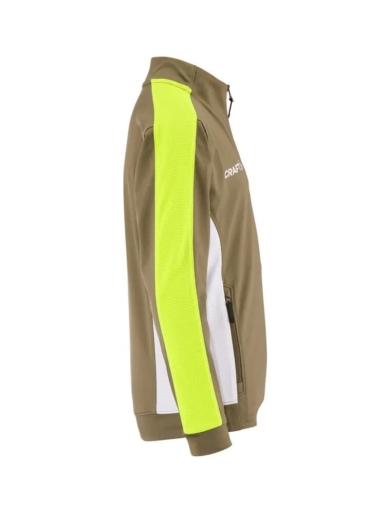 Evolve 2.0 Contrast Full Zip Jacket Jr - Raw/Contrast Yellow
