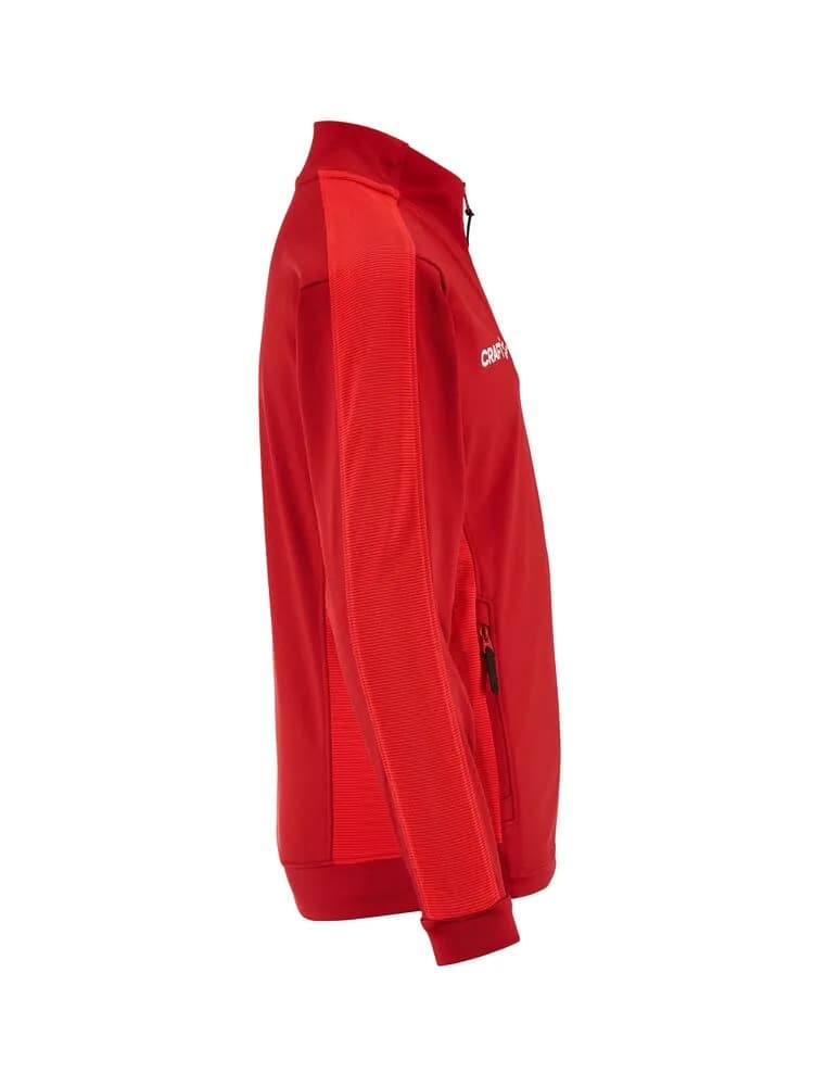 Evolve 2.0 Contrast Full Zip Jacket Jr - Express/Bright Red