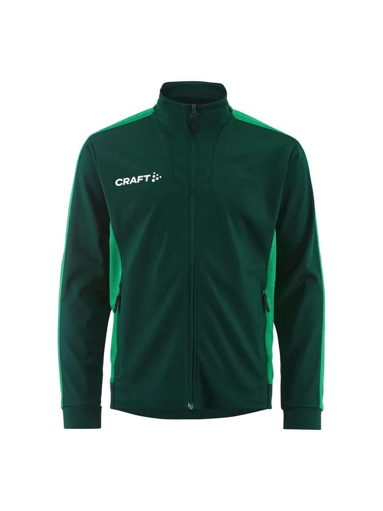 Evolve 2.0 Contrast Full Zip Jacket Jr - Forest/Team Green