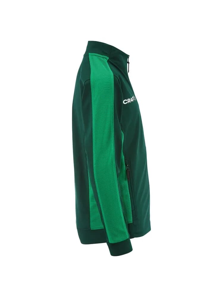 Evolve 2.0 Contrast Full Zip Jacket Jr - Forest/Team Green