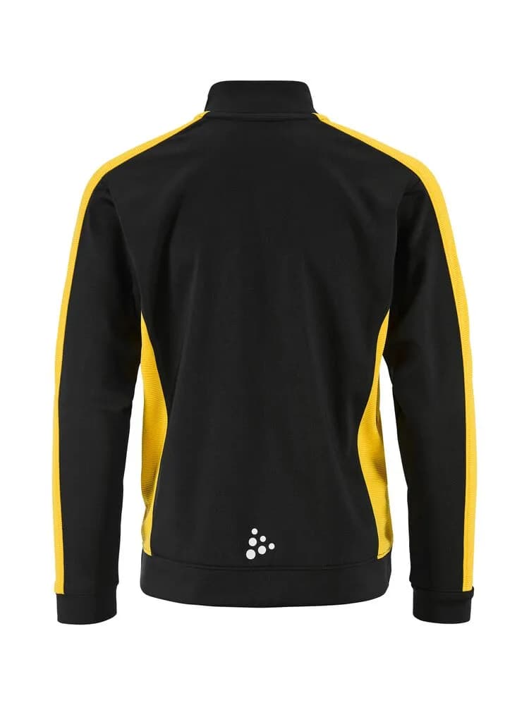 Evolve 2.0 Contrast Full Zip Jacket Jr - Black/Sweden Yellow