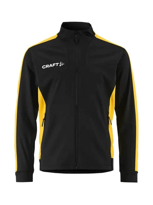 Evolve 2.0 Contrast Full Zip Jacket Jr - Black/Sweden Yellow