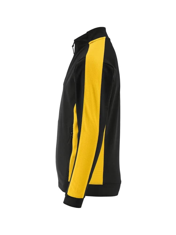 Evolve 2.0 Contrast Full Zip Jacket Jr - Black/Sweden Yellow